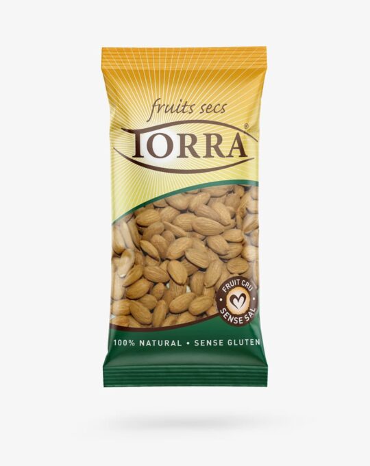 Almendra cruda piel 500 gr.