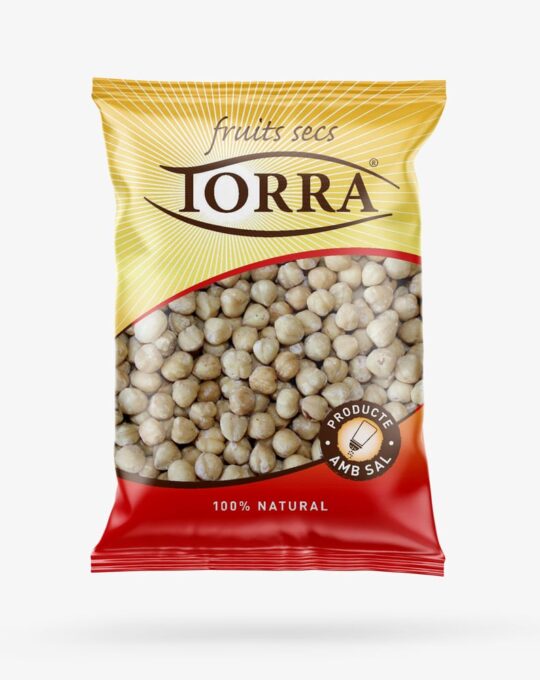 Avellana grano repelada salada 1 kg.